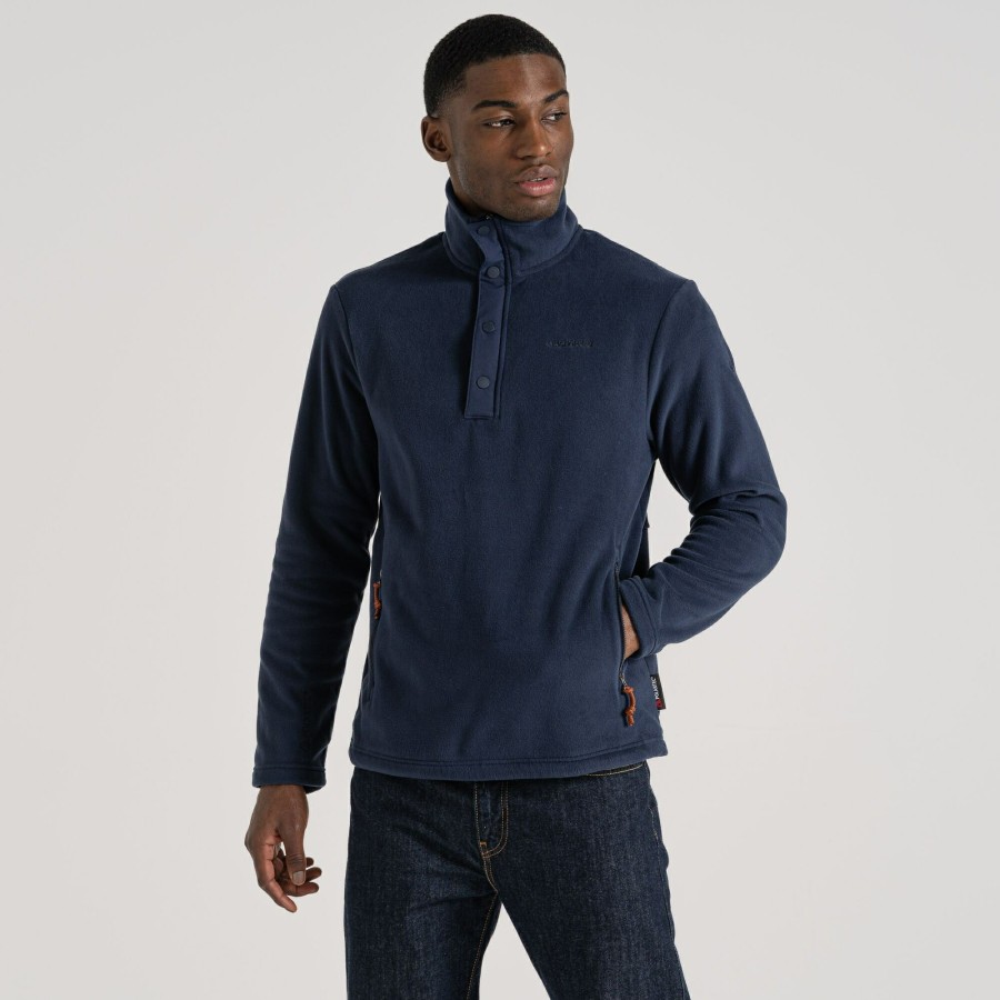 Mens Craghoppers Half Zip Fleece | Men'S Polartec Argo Half Zip Fleece - Blue Navy