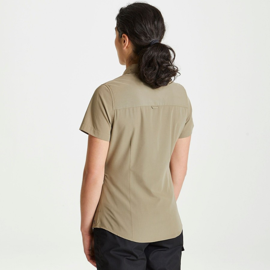 Womens Craghoppers Short Sleeve | Women'S Expert Kiwi Short Sleeved Shirt - Pebble