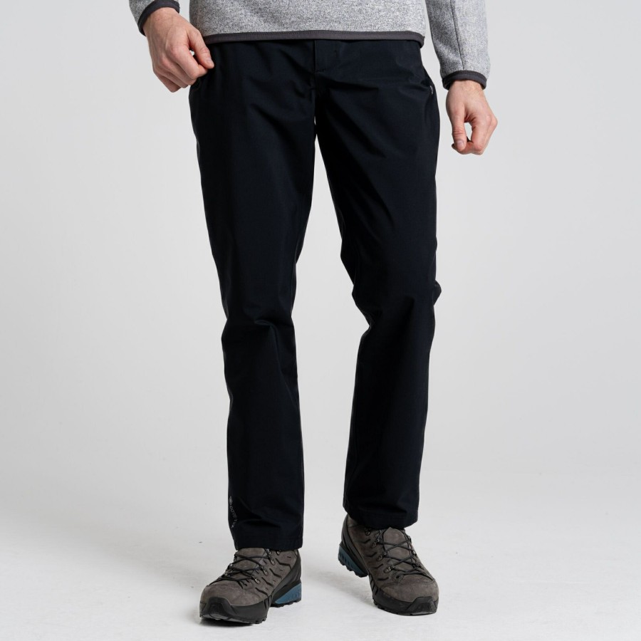 Mens Craghoppers Waterproof Trousers | Men'S Nogales Gore-Tex Trousers - Black