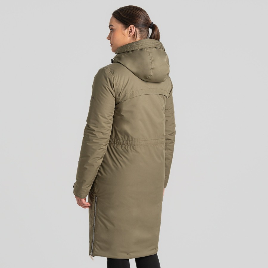 Womens Craghoppers Insulated Jackets | Women'S Neev Waterproof Jacket - Wild Olive