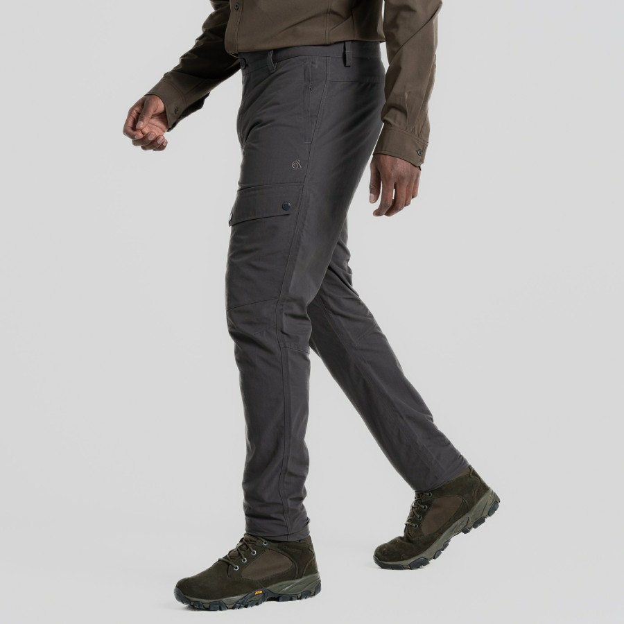 Mens Craghoppers Walking Trousers | Men'S Nosilife Adventure Trouser - Black Pepper