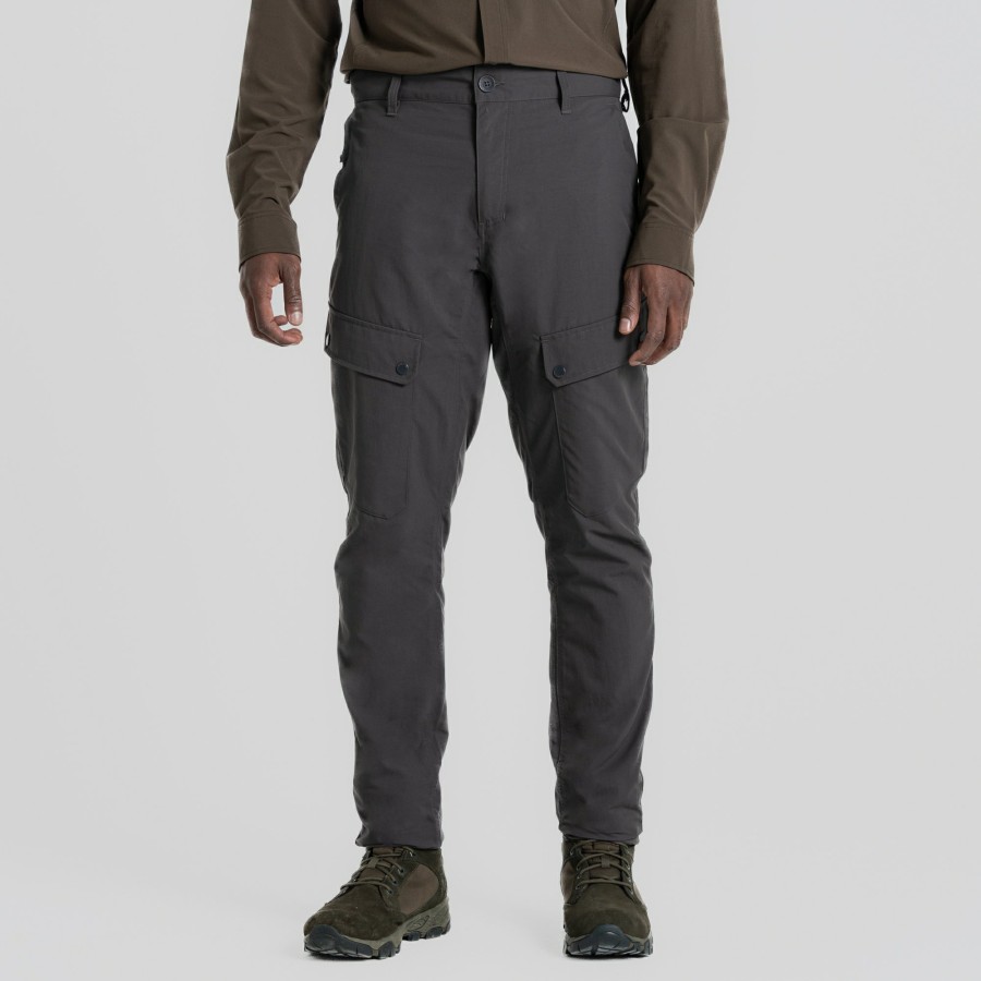 Mens Craghoppers Walking Trousers | Men'S Nosilife Adventure Trouser - Black Pepper