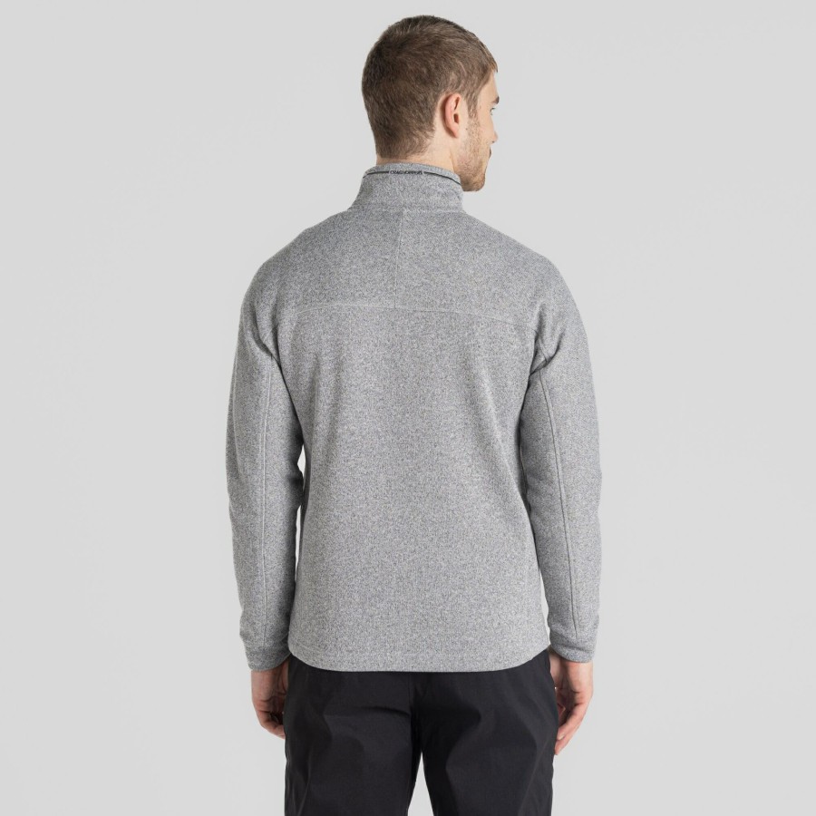 Mens Craghoppers Half Zip Fleece | Men'S Torney Ii Half Zip Fleece - Dove Grey Marl