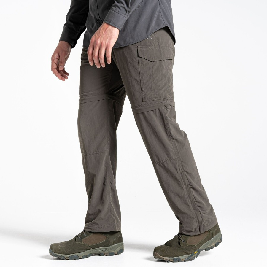 Mens Craghoppers Cargo Trousers | Men'S Nosilife Convertible Ii Trousers - Woodland Green