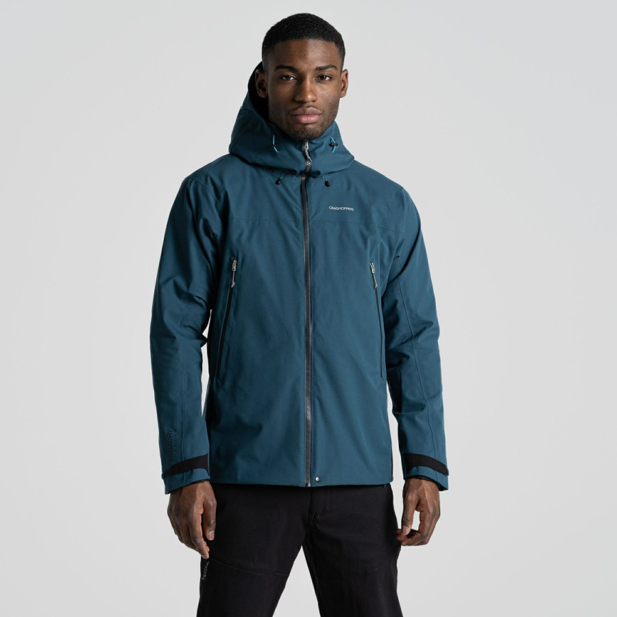 Mens Craghoppers Waterproof Jackets | Men'S Dynamic Pro Ii Waterproof Jacket - Dark Aegean Blue