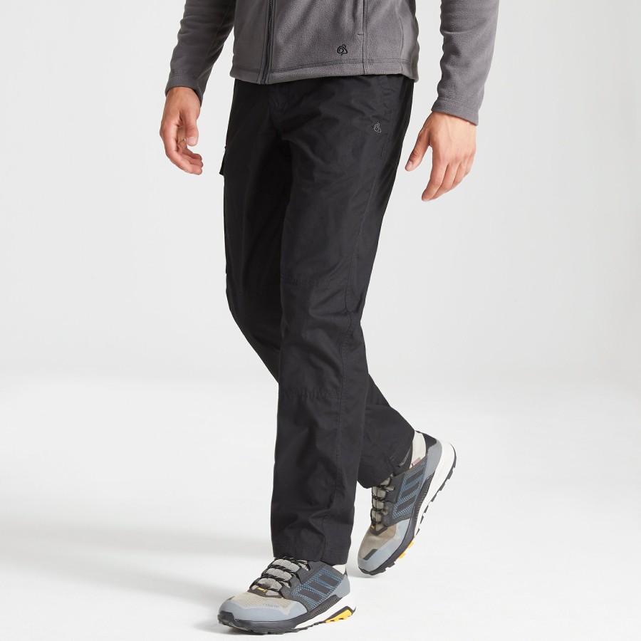 Mens Craghoppers Cargo Trousers | Men'S Expert Kiwi Tailored Trousers - Black