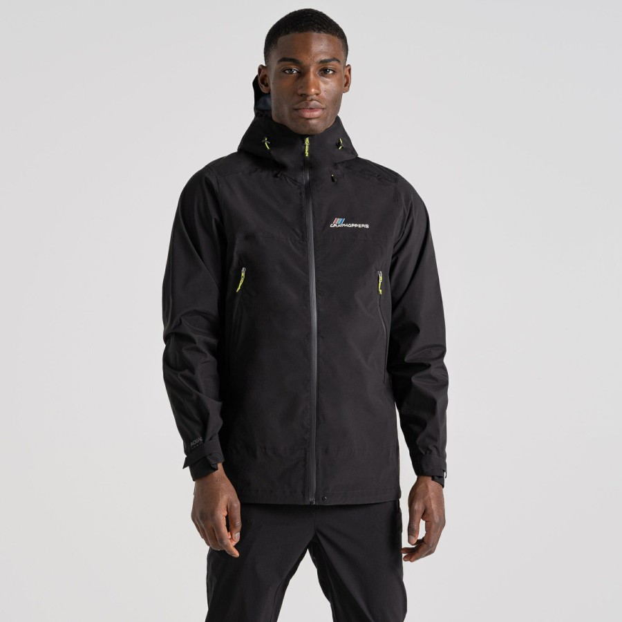 Mens Craghoppers Waterproof Jackets | Men'S Maris 2.5L Stretch Waterproof Jacket - Black