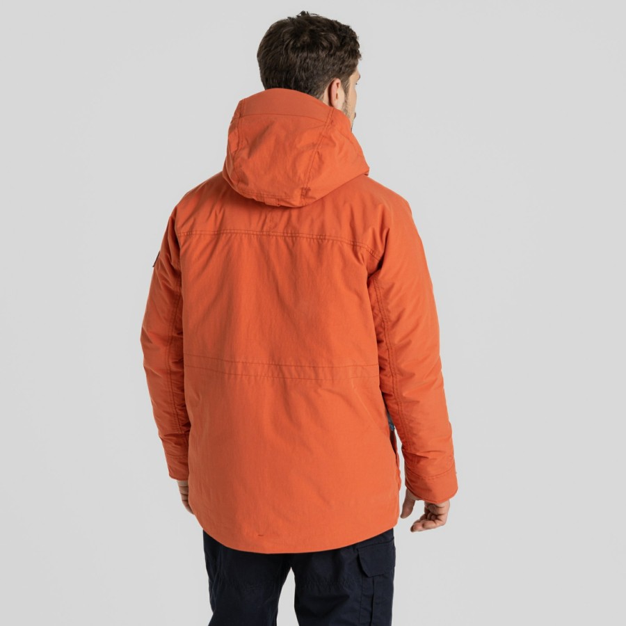 Mens Craghoppers Insulated Jackets | Men'S Shores Waterproof Jacket - Red Clay