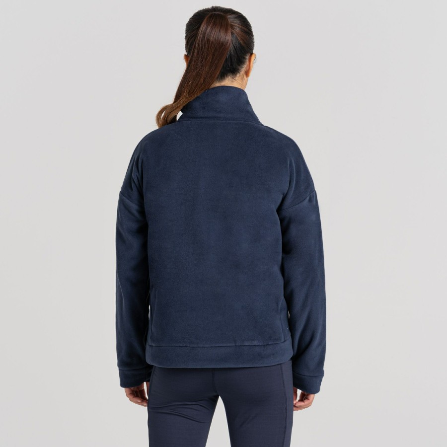 Womens Craghoppers Half Zip Fleece | Women'S Polartec Caprice Half Zip Fleece - Blue Navy