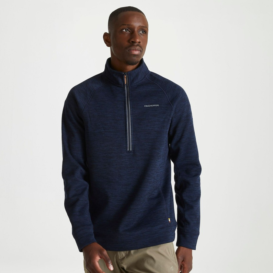 Mens Craghoppers Half Zip Fleece | Men'S Stromer Half Fleece - Blue Navy