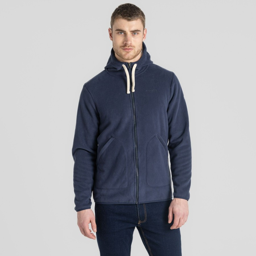 Mens Craghoppers Full Zip Fleece | Men'S Colm Full Zip Fleece - Blue Navy