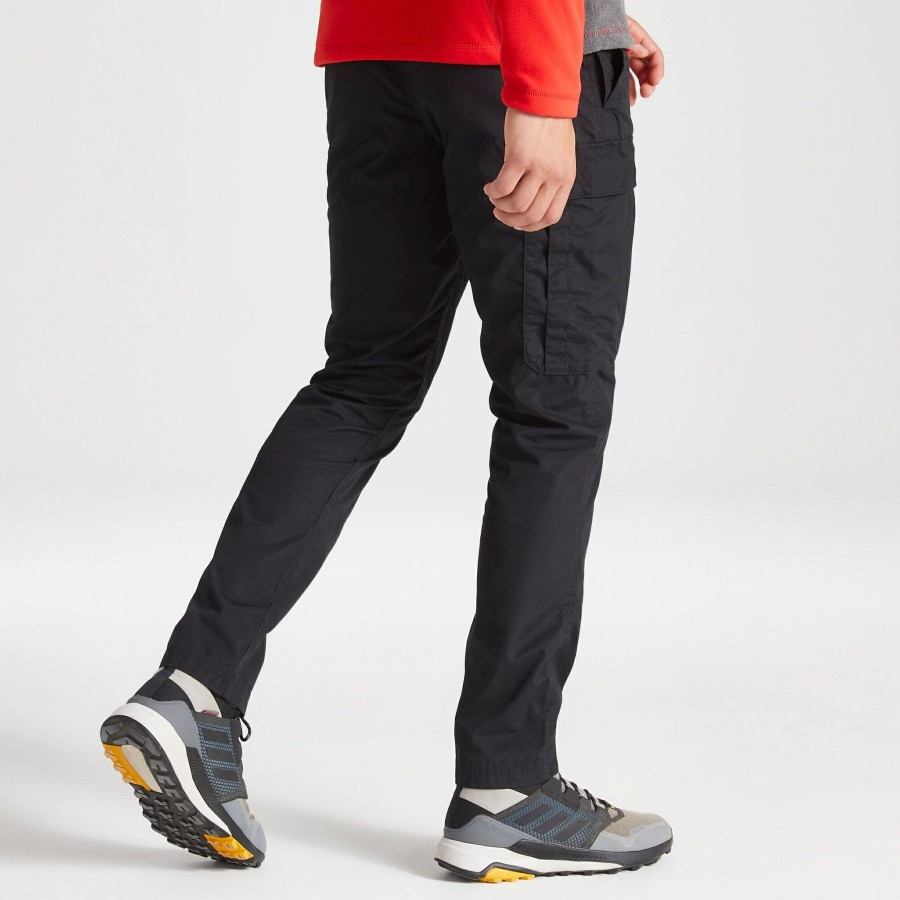 Mens Craghoppers Cargo Trousers | Men'S Kiwi Slim Trousers - Black