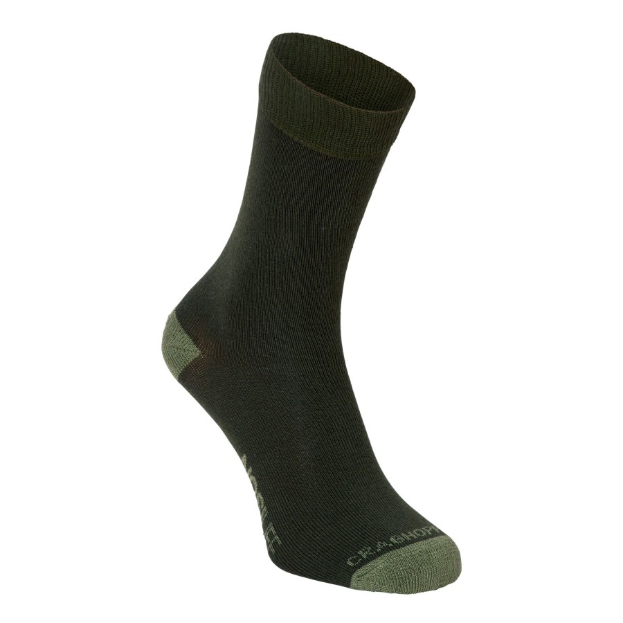 Womens Craghoppers Socks | Women'S Nosilife Travel Socks - Parka Green