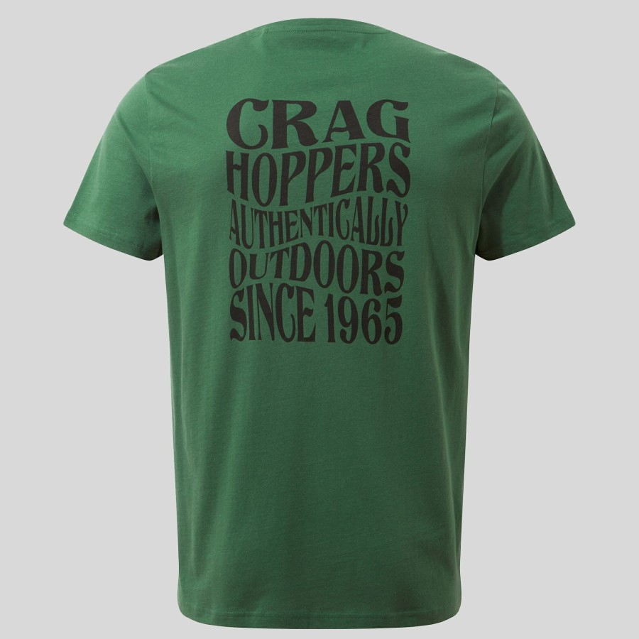 Mens Craghoppers Short Sleeve | Men'S Lucent Short Sleeved T-Shirt - Evergreen Authentic