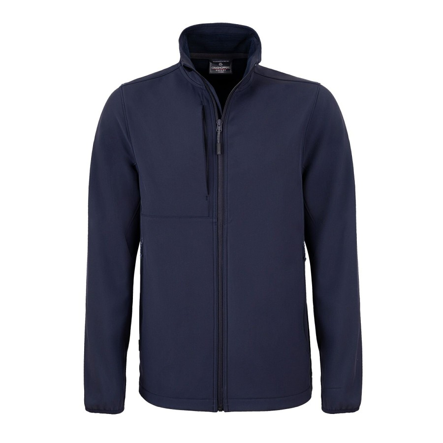 Mens Craghoppers Softshell Jackets | Men'S Expert Basecamp Softshell Jacket - Dark Navy