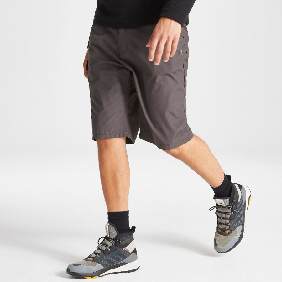 Mens Craghoppers | Men'S Kiwi Long Shorts - Black Pepper