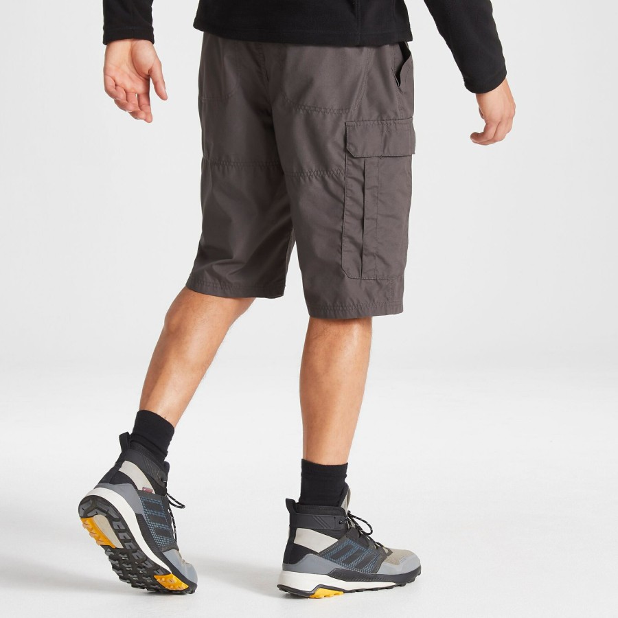 Mens Craghoppers | Men'S Kiwi Long Shorts - Black Pepper