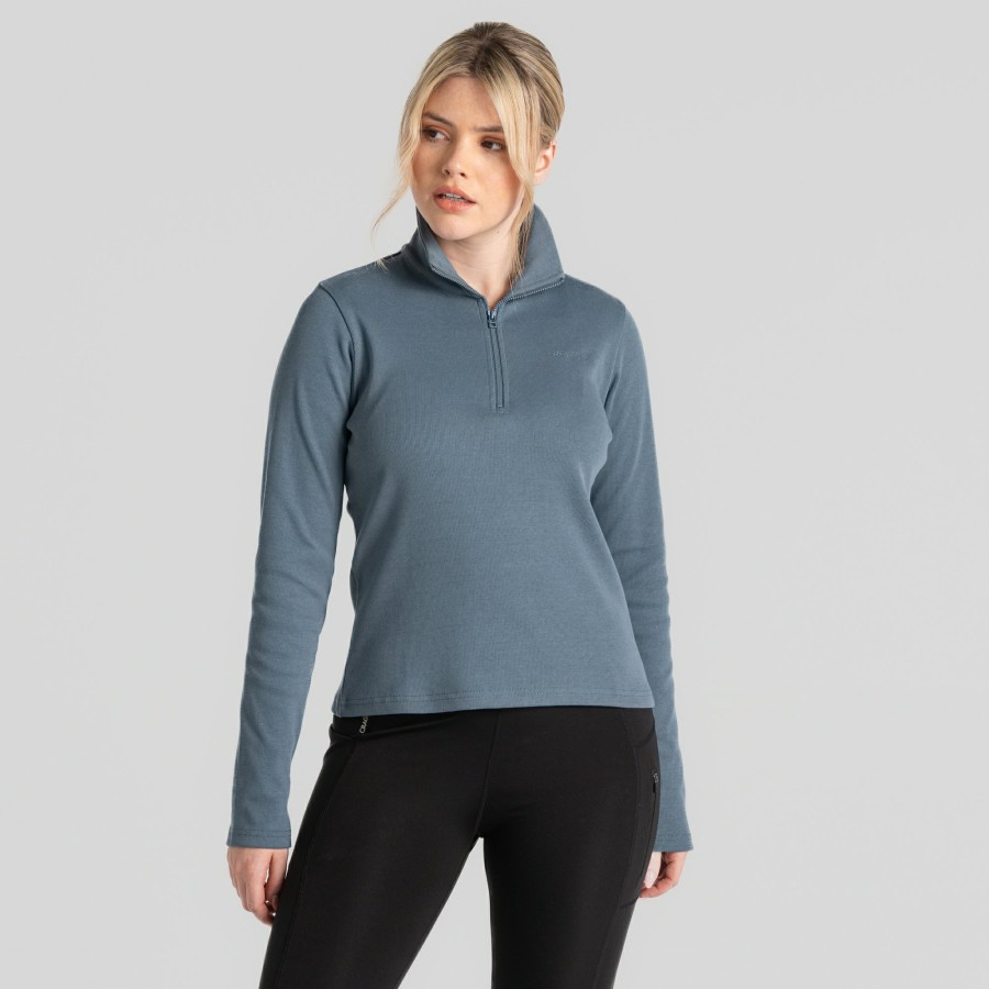 Womens Craghoppers Long Sleeve | Women'S Orlaith Half Zip Long Sleeved Top - Winter Sky