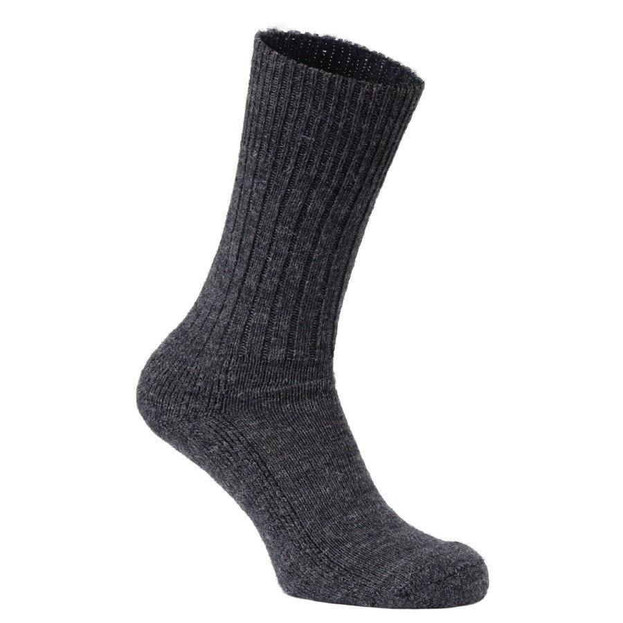 Mens Craghoppers Socks | Men'S Wool Hiker Sock - Black Pepper Marl