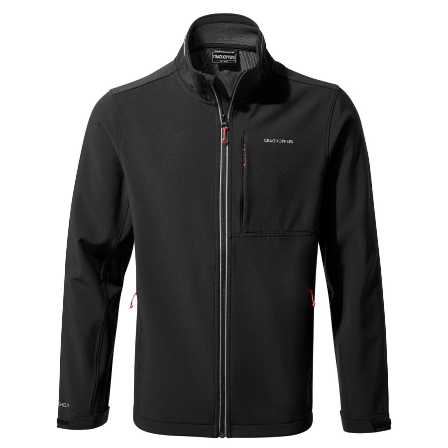 Mens Craghoppers Softshell Jackets | Men'S Altis Lightweight Jacket - Black