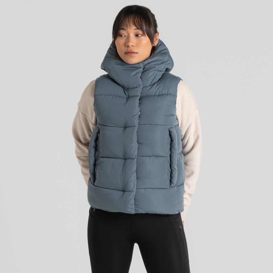 Womens Craghoppers | Women'S Eilish Hooded Vest - Winter Sky