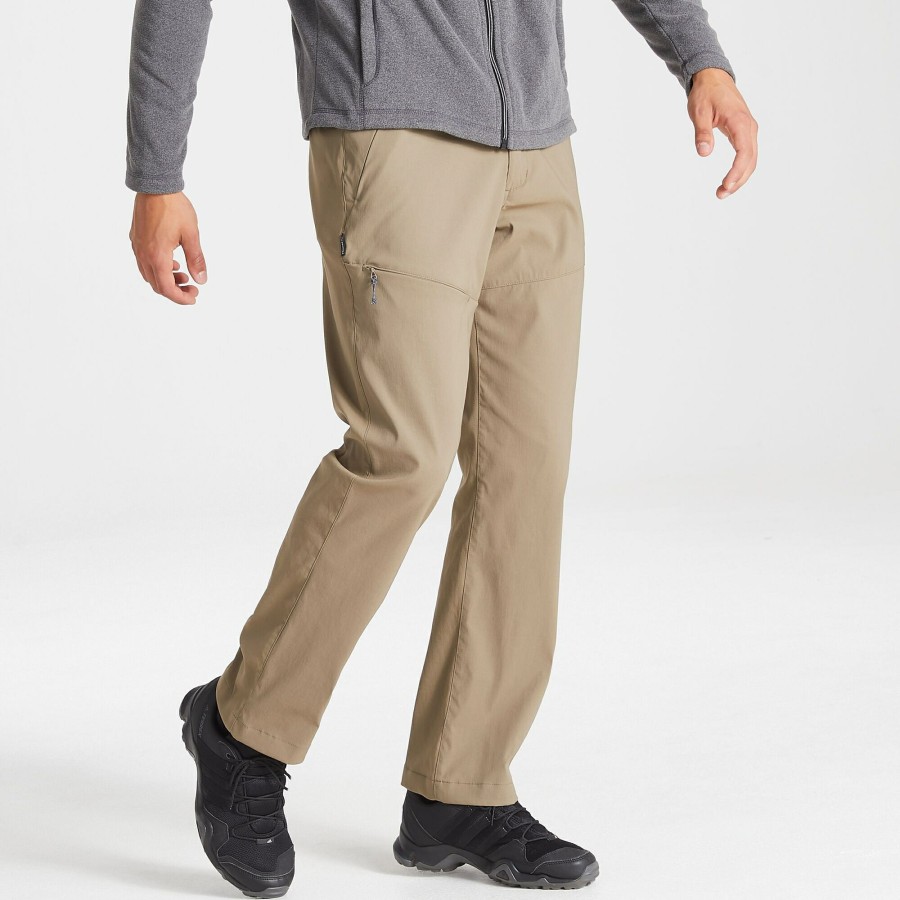 Mens Craghoppers Walking Trousers | Men'S Kiwi Pro Ii Trousers - Pebble