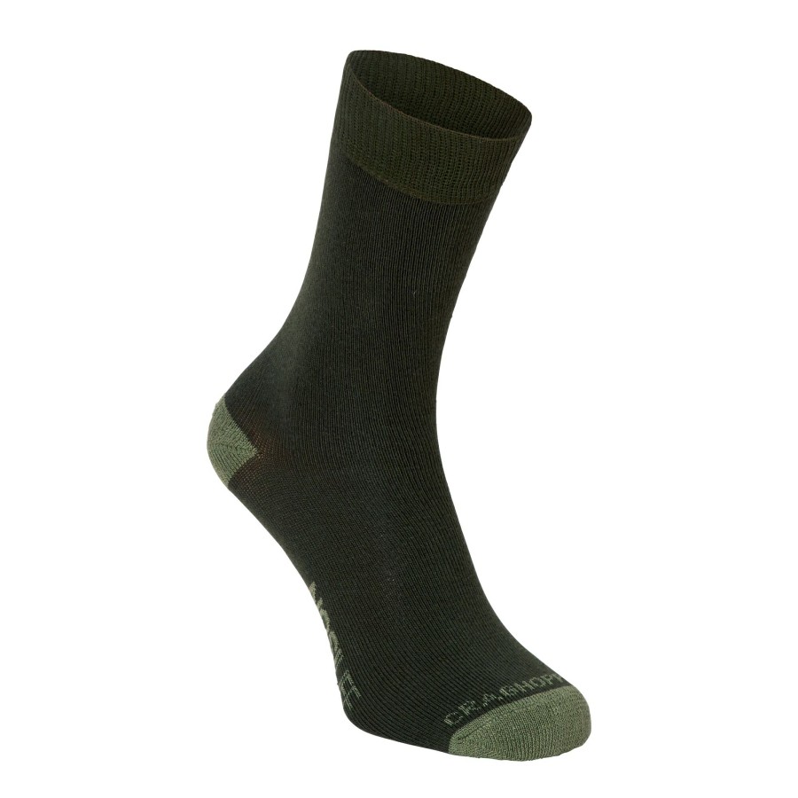 Mens Craghoppers Socks | Men'S Nosilife Travel Socks - Parka Green / Dry Grass