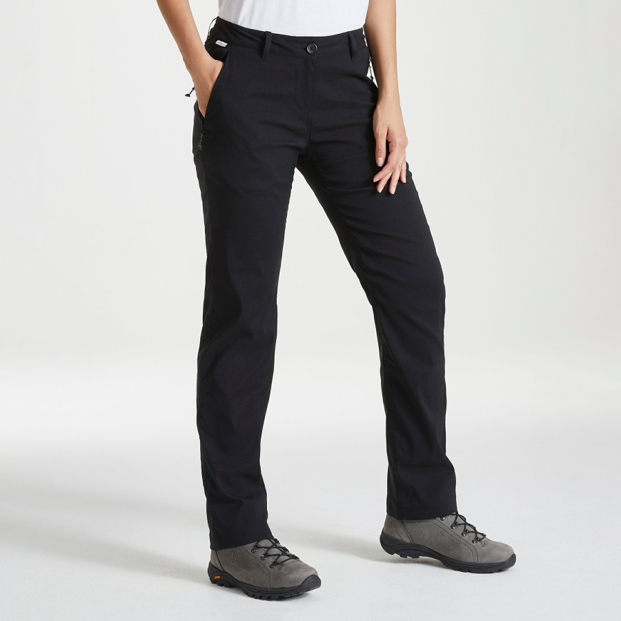 Womens Craghoppers Walking Trousers | Women'S Kiwi Pro Ii Winter Lined Trousers - Black