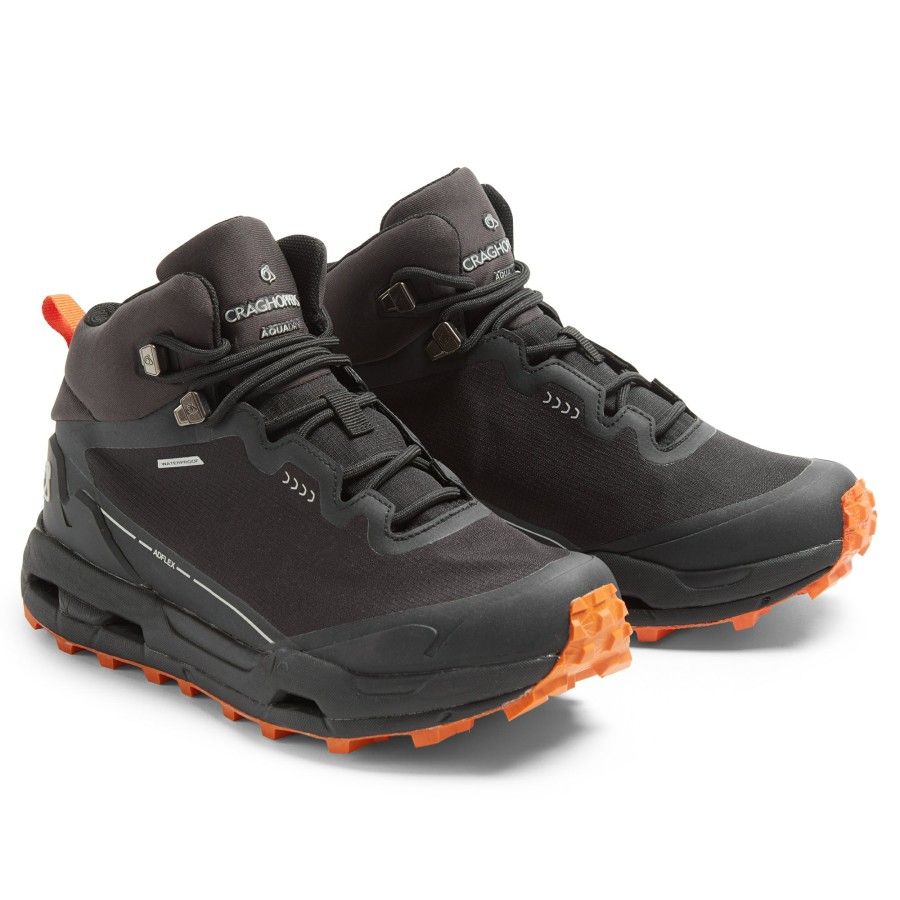 Womens Craghoppers Walking Boots | Women'S Adflex Boots - Black / Nectar Orange