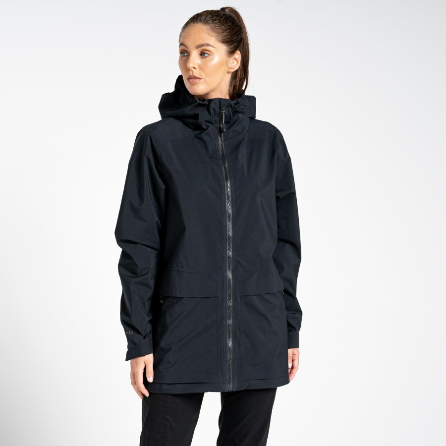 Womens Craghoppers Waterproof Jackets | Expert Gore-Tex Jacket - Black