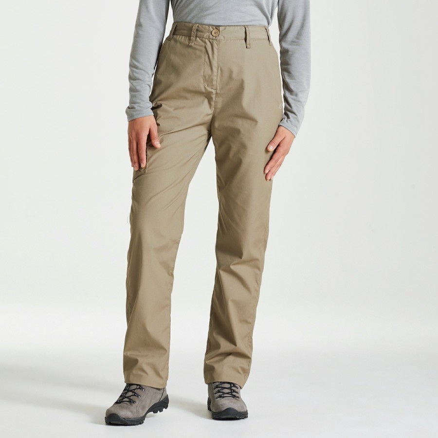 Womens Craghoppers Walking Trousers | Expert Womens Kiwi Trousers - Pebble