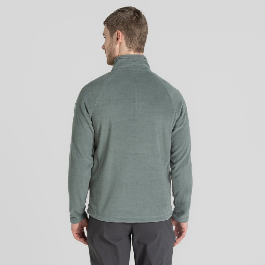 Mens Craghoppers Half Zip Fleece | Men'S Corey Half Zip Fleece - Balsam Green