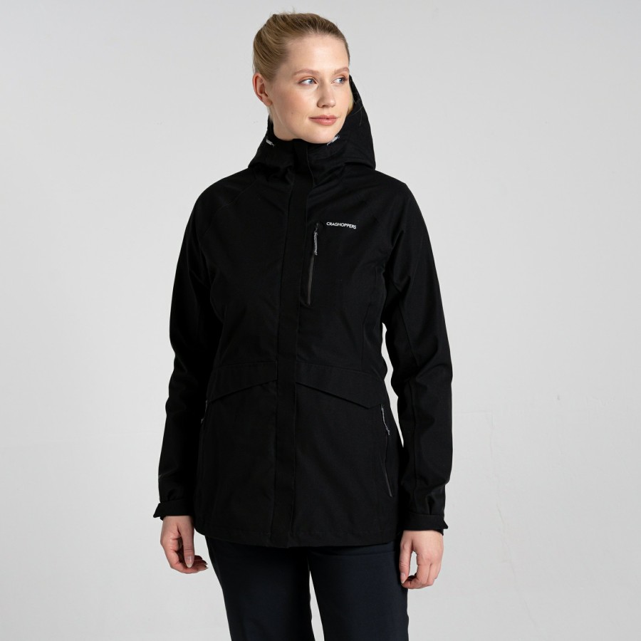 Womens Craghoppers Waterproof Jackets | Women'S Caldbeck Stretch Waterproof Jacket- Black