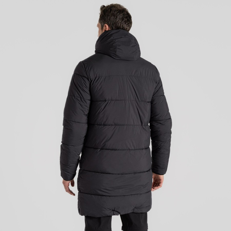 Mens Craghoppers Insulated Jackets | Men'S Cormac Hooded Insulating Jacket - Black