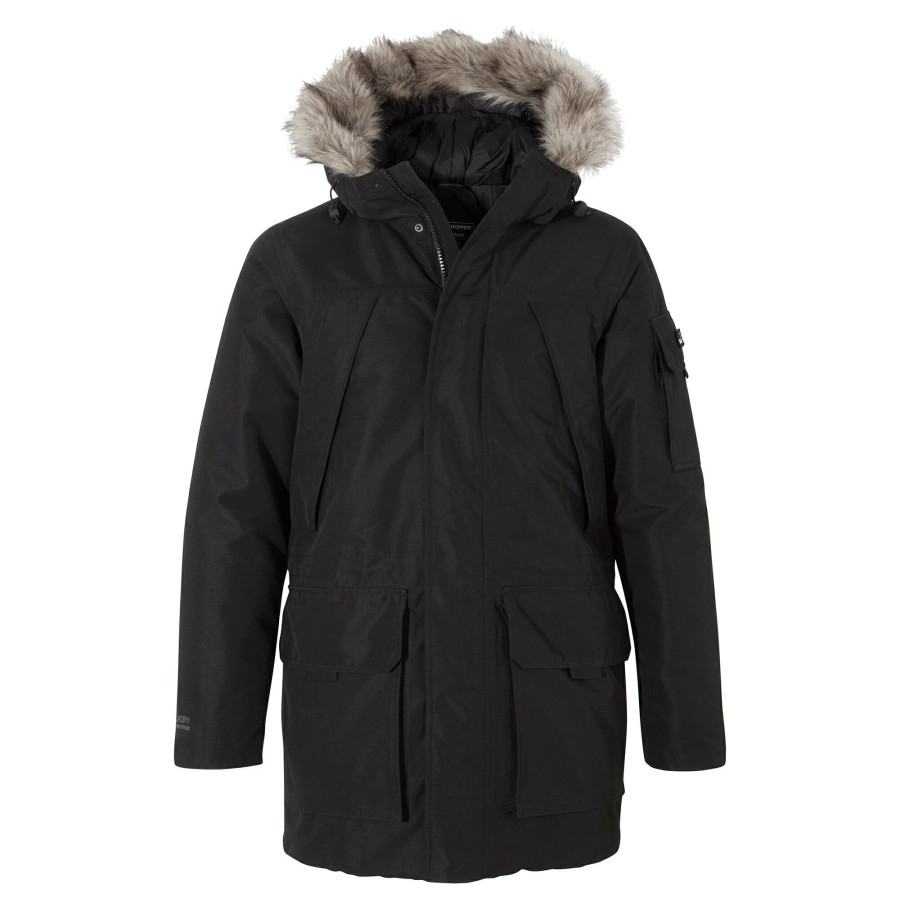 Mens Craghoppers Insulated Jackets | Men'S Bishorn Ii Insulated Jacket - Black