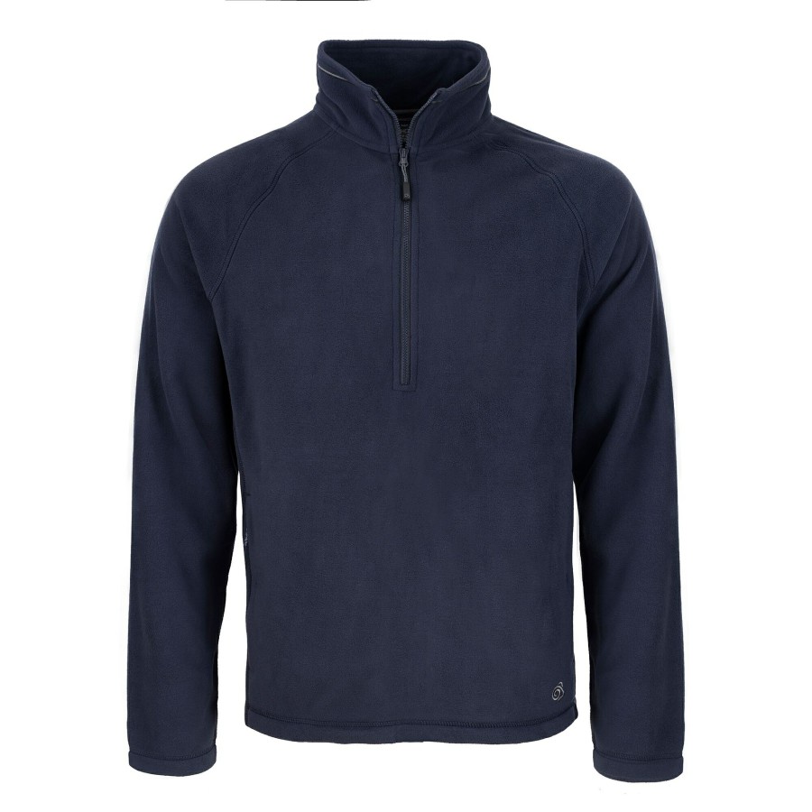 Mens Craghoppers Half Zip Fleece | Expert Corey 200 Fleece Half Zip Fleece - Dark Navy