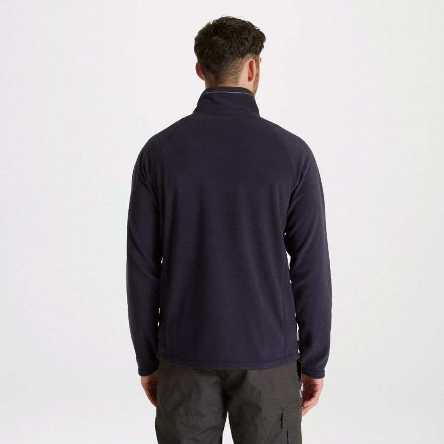 Mens Craghoppers Half Zip Fleece | Expert Corey 200 Fleece Half Zip Fleece - Dark Navy