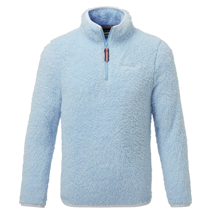 Kids Craghoppers Half Zip Fleece | Kid'S Angda Half Zip Fleece - Harbour Blue