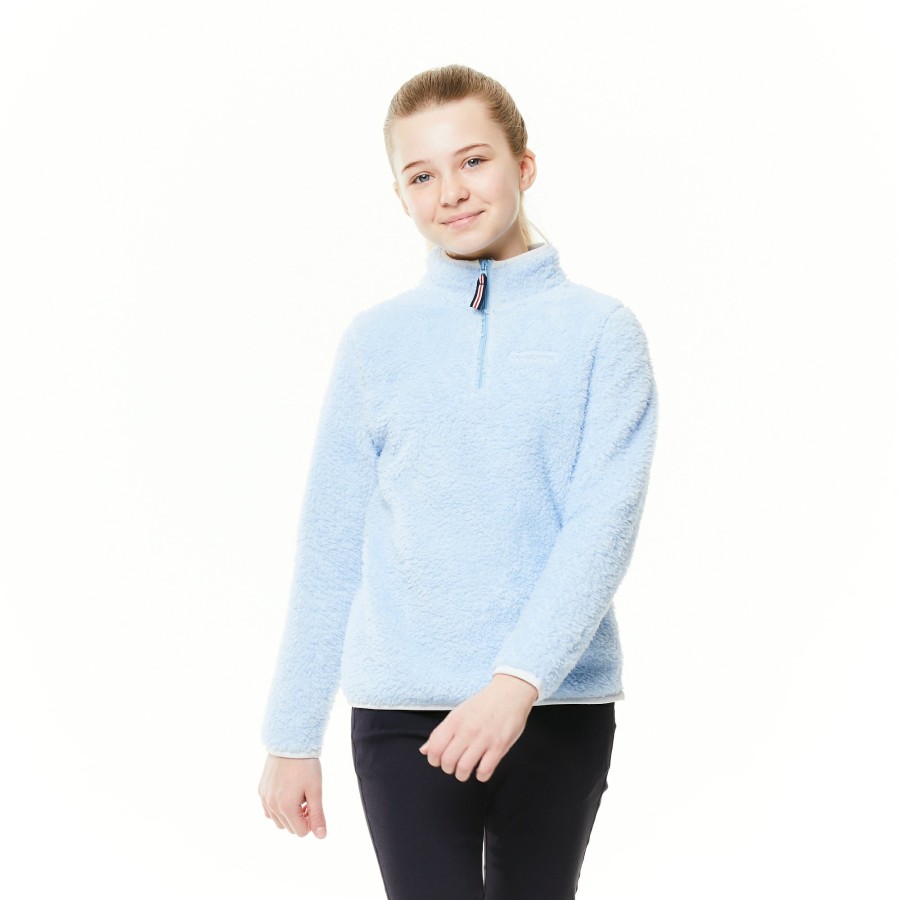 Kids Craghoppers Half Zip Fleece | Kid'S Angda Half Zip Fleece - Harbour Blue