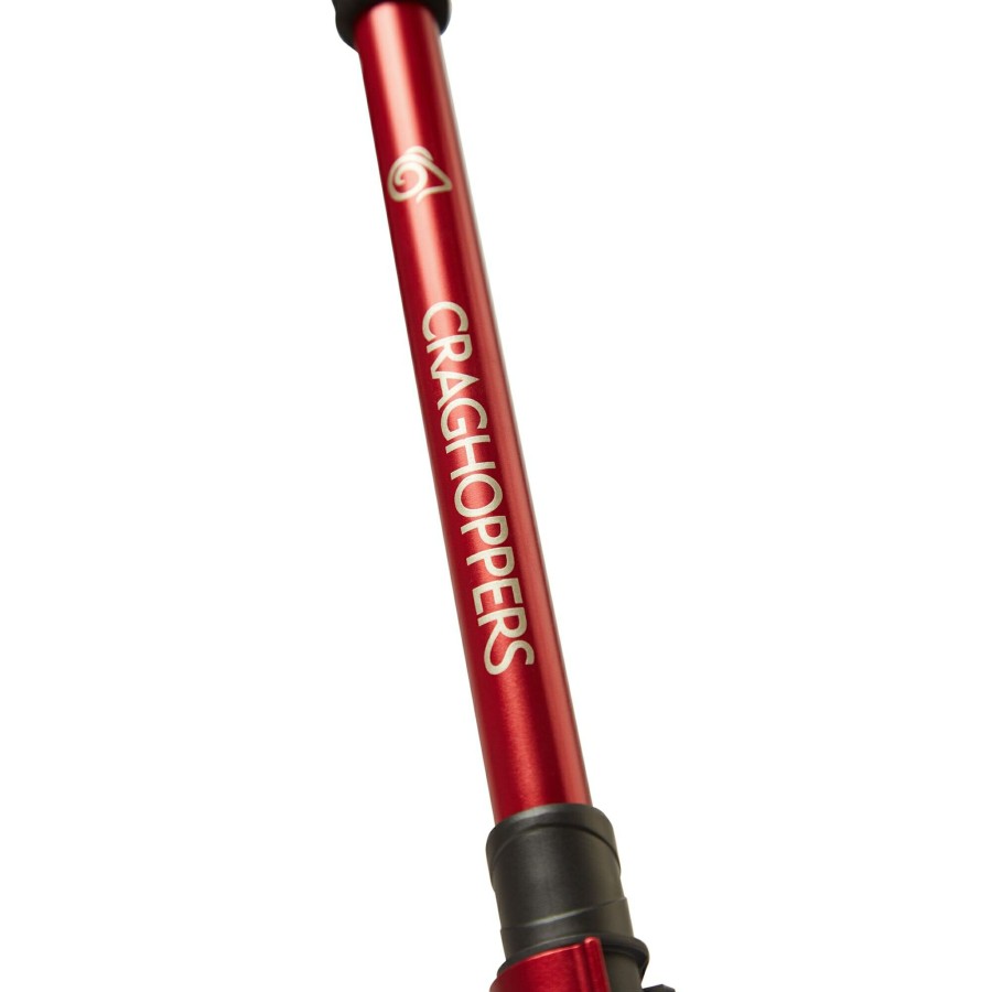 Equipment Craghoppers | Venture Antishock Walking Poles - Anodised Red / Anodised Grey