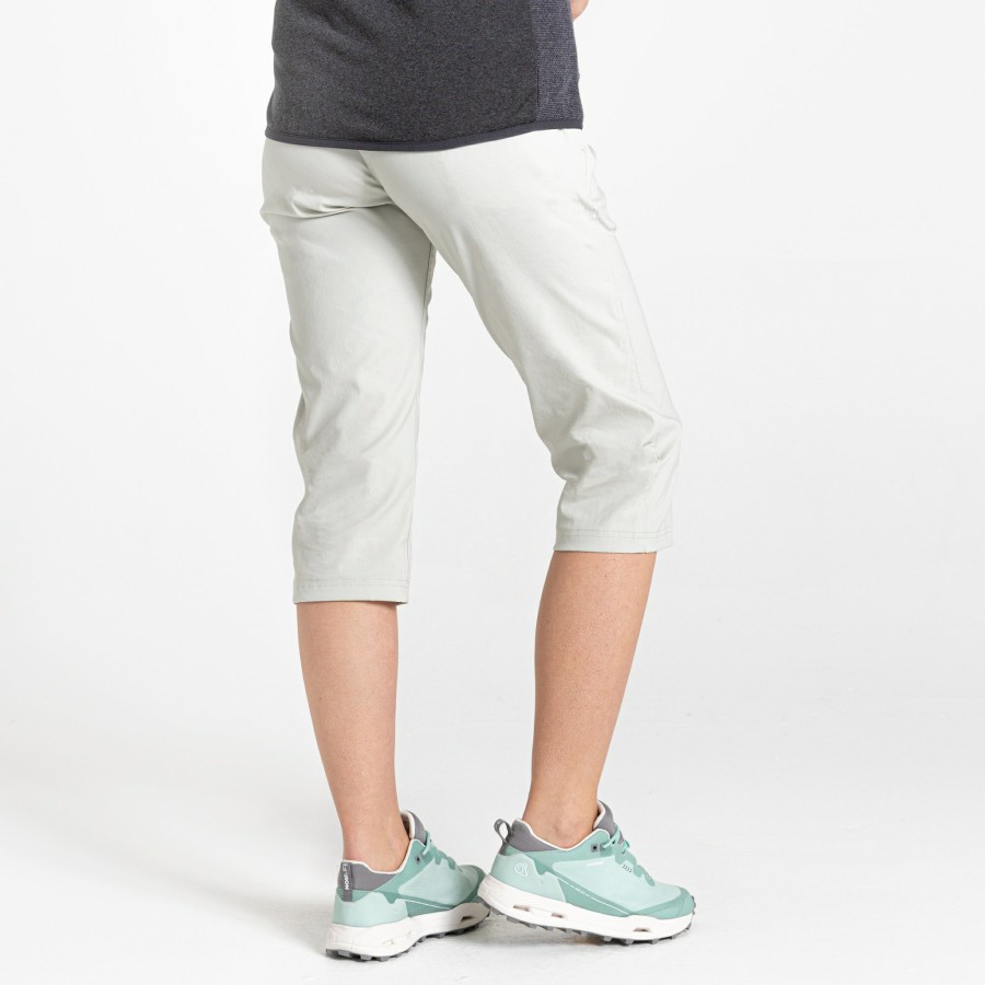 Womens Craghoppers Cropped Trousers | Women'S Kiwi Pro Ii Crop Trousers - Dove Grey