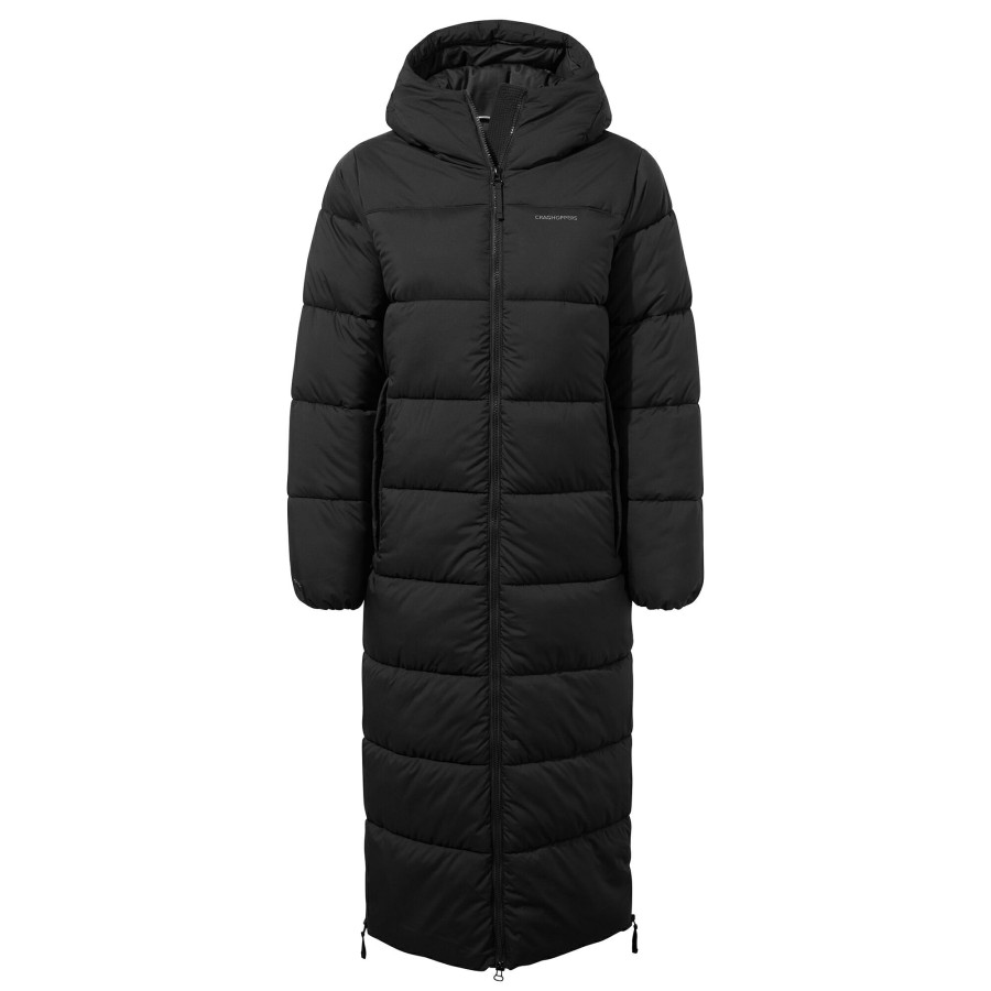 Womens Craghoppers Insulated Jackets | Women'S Narlia Insulated Hooded Jacket - Black