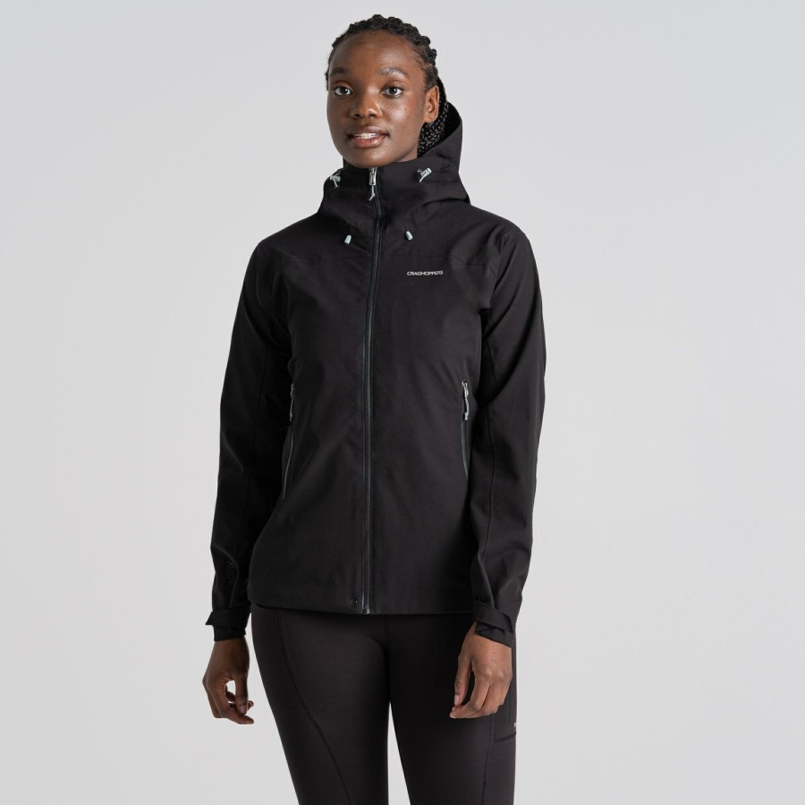 Womens Craghoppers Waterproof Jackets | Women'S Dynamic Waterproof Pro Ii Jacket - Black