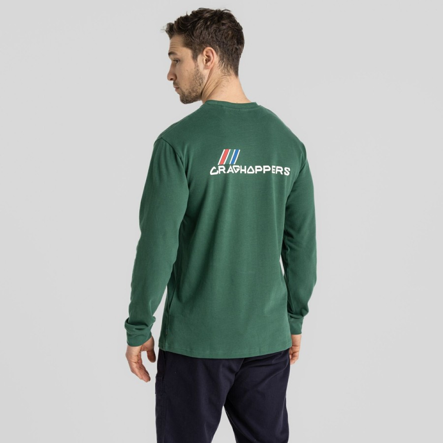 Mens Craghoppers Long Sleeve | Men'S Dillisk Long Sleeved Top - Evergreen