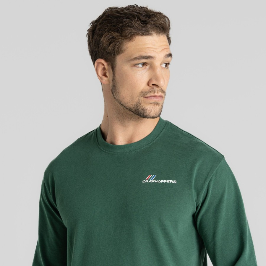 Mens Craghoppers Long Sleeve | Men'S Dillisk Long Sleeved Top - Evergreen