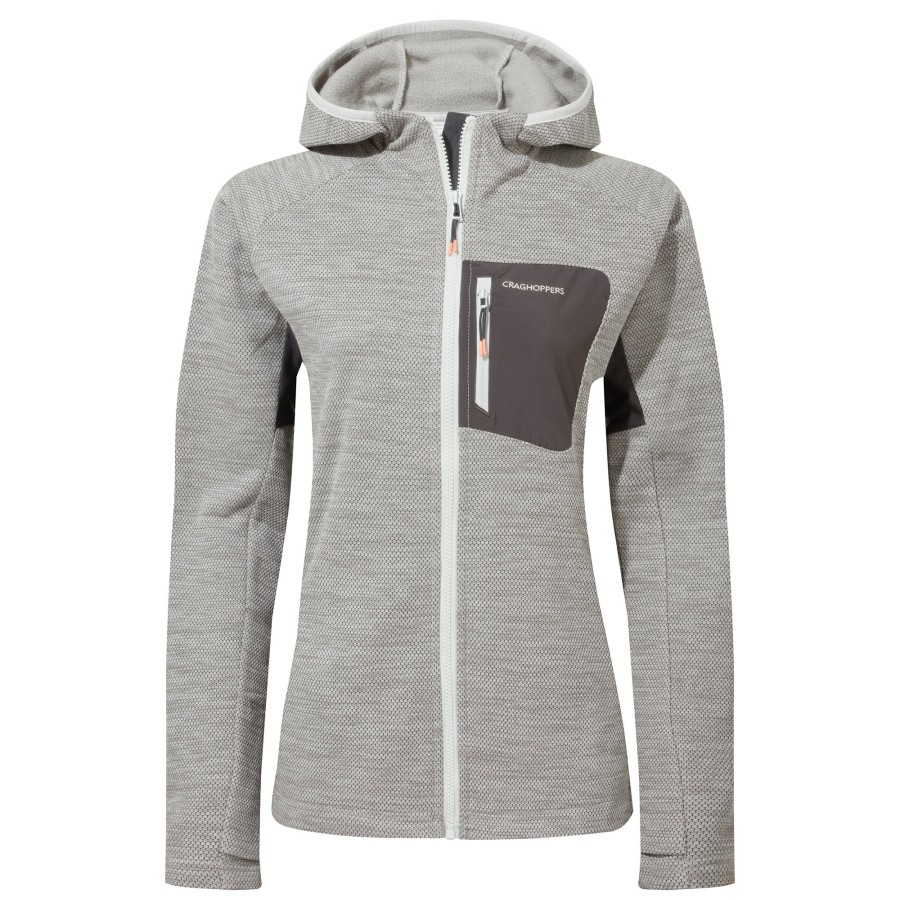 Womens Craghoppers Sweatshirts | Women'S Trina Hooded Jacket - Silver Cloud