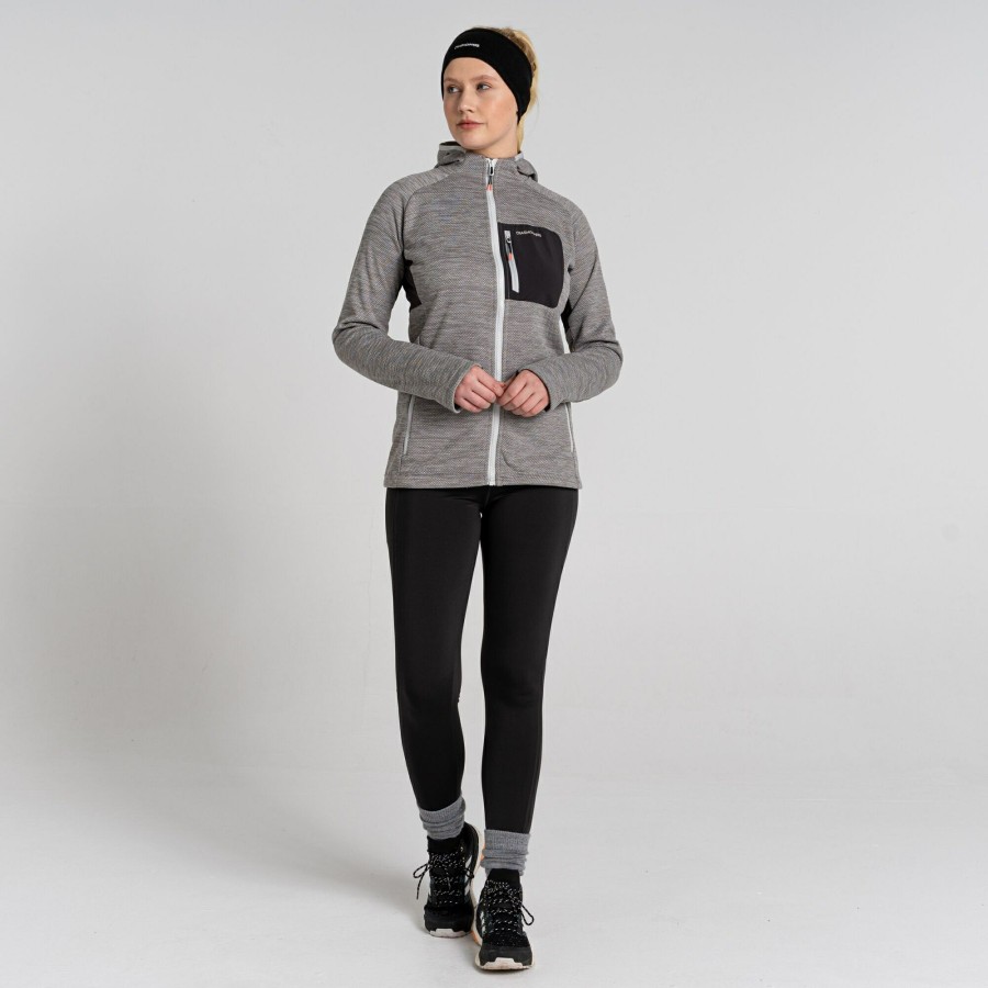 Womens Craghoppers Sweatshirts | Women'S Trina Hooded Jacket - Silver Cloud