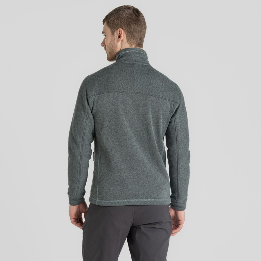 Mens Craghoppers Full Zip Fleece | Men'S Torney Ii Full Zip Fleece - Balsam Green Marl