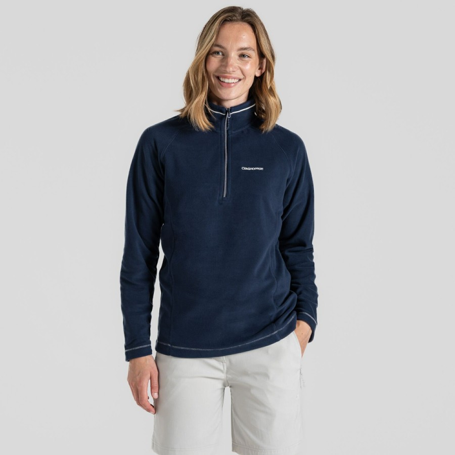 Womens Craghoppers Half Zip Fleece | Women'S Miska Half Zip Fleece - Blue Navy