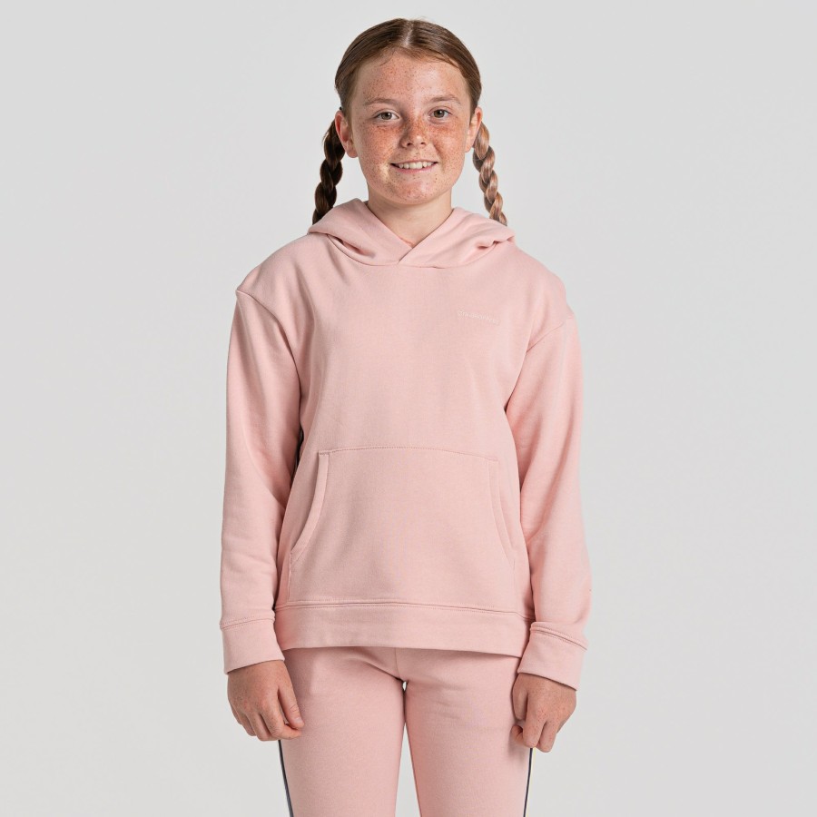 Kids Craghoppers Long Sleeve | Kid'S Nosilife Baylor Hooded Top - Pink Clay